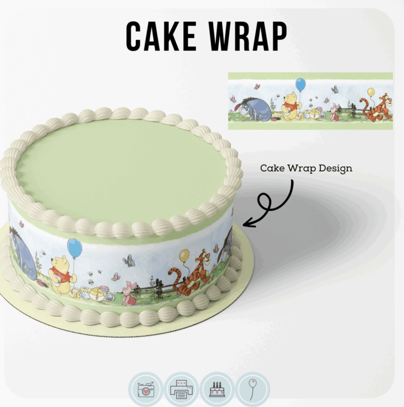Cake Wrap | Pooh Bear